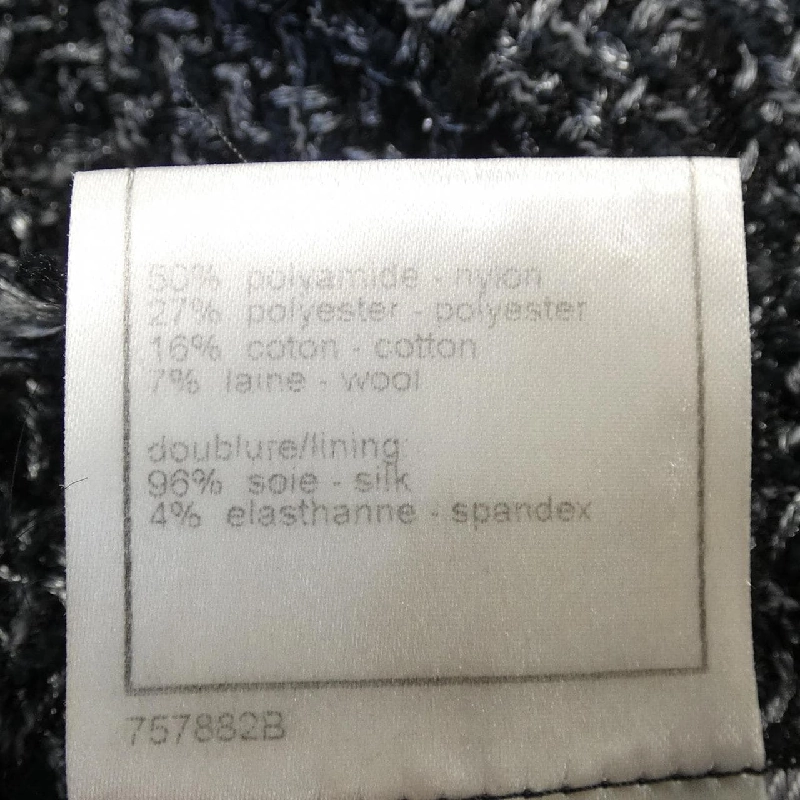 CHANEL P28902V18105 06A Áo khoác không cổ - Hàng hiệu Authentic 816116