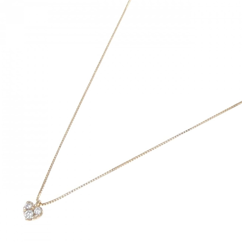 K18PG Dây chuyền hình trái tim kim cương 0.13CT - Hàng hiệu Chính hãng 861286