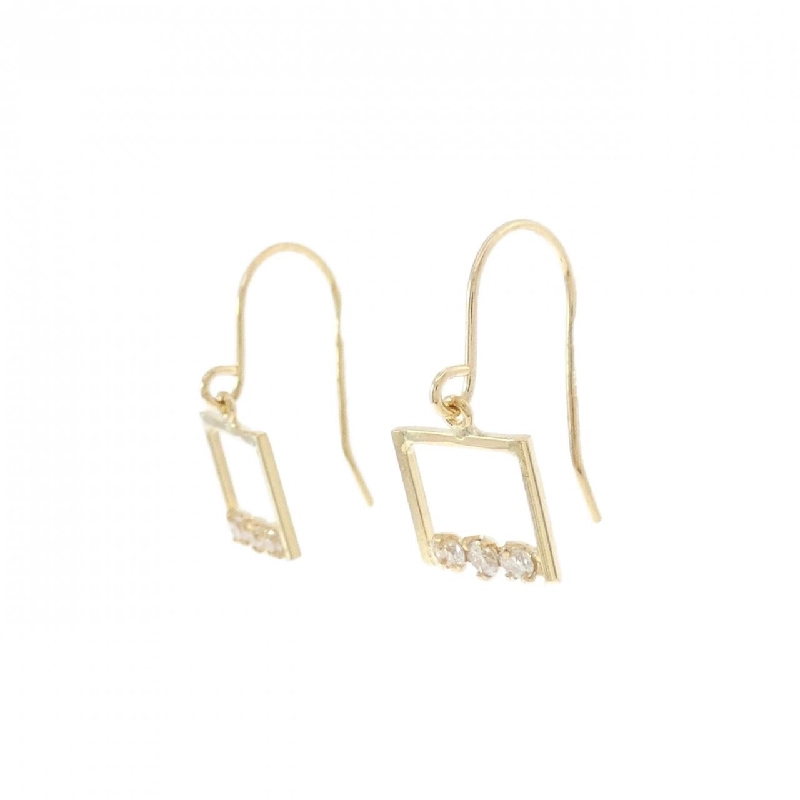 Bông tai kim cương K18YG 0.08CT - Hàng hiệu Chính hãng 872467