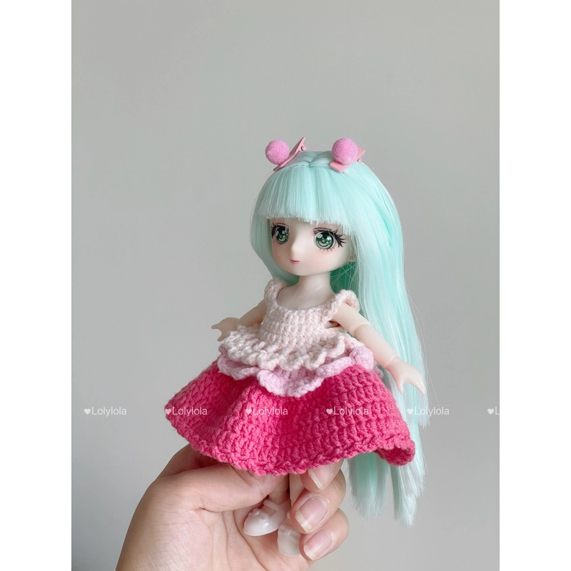 Búp bê BJD mặc váy len handmade (Hàng order trước) 276737