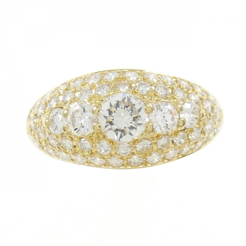 Nhẫn kim cương Pave K18YG 0.35CT 668149