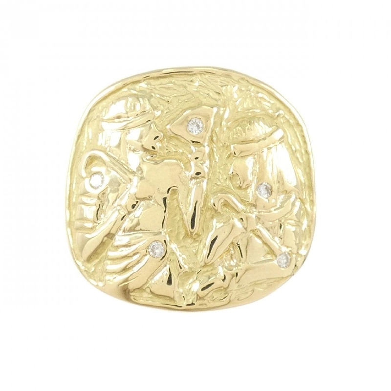 Nhẫn kim cương K18YG 0.05CT 668042