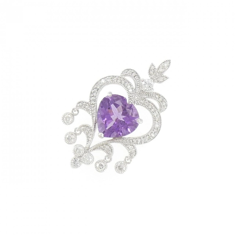K18WG Amethyst Pendant 2.94CT - Hàng hiệu Authentic 867028