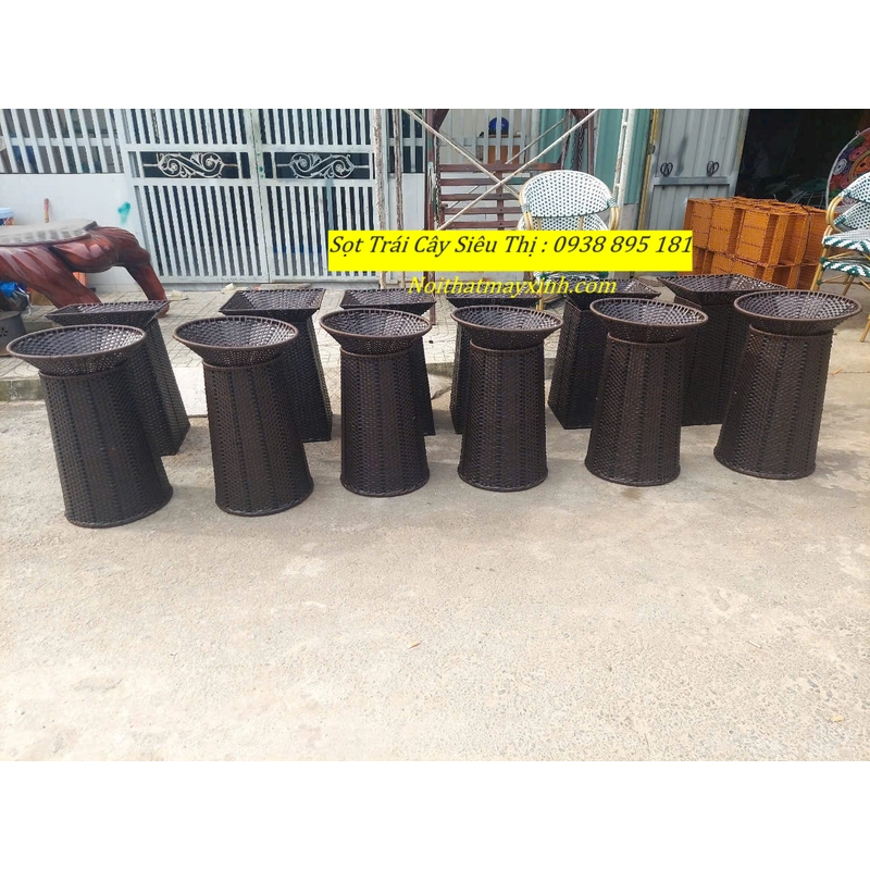 Giỏ mây trưng bày trái cây, giỏ mây đựng trái cây siêu thị chính hãng 478789