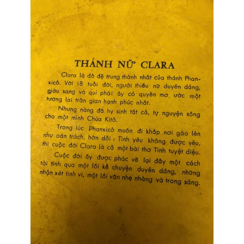 TIỂU SỬ THÁNH CLARA 597579