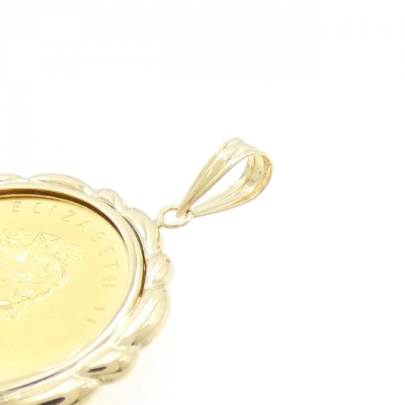 K18YG(枠) Đồng xu Mặt dây chuyền - Hàng hiệu Authentic 865581