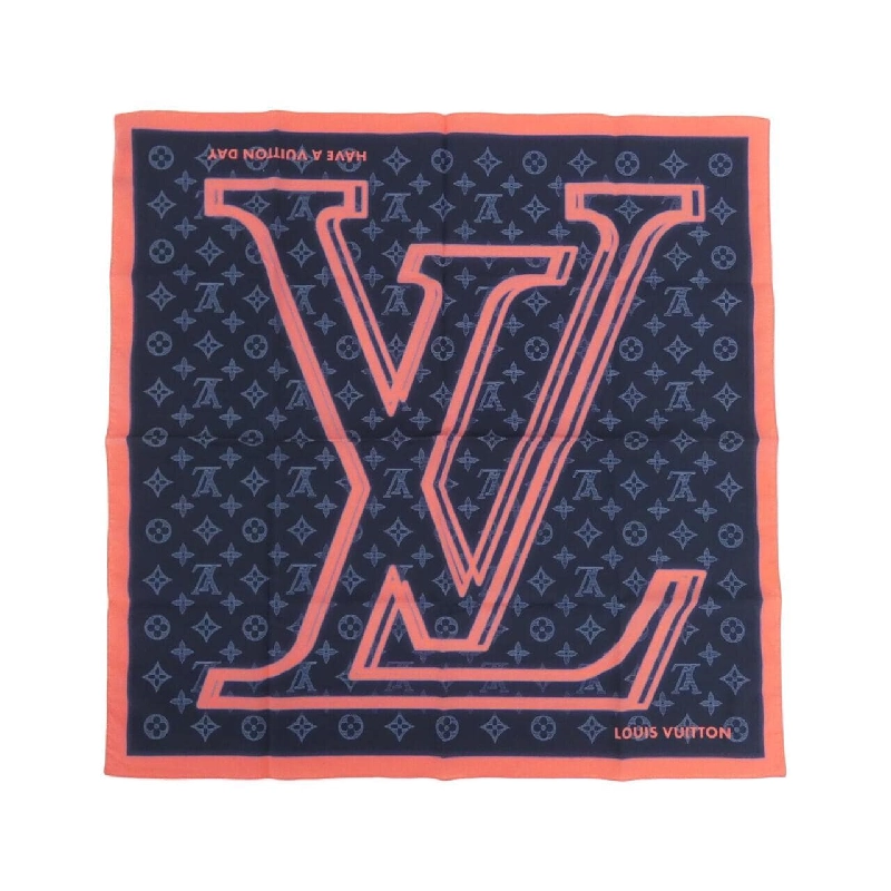 Khăn choàng Louis Vuitton Monogram Ink Bandana LV Upside Down Neon MP2301 625293