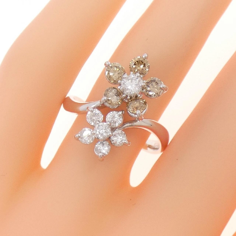 Nhẫn kim cương hoa K18WG 1.30CT - Hàng hiệu Authentic 848768