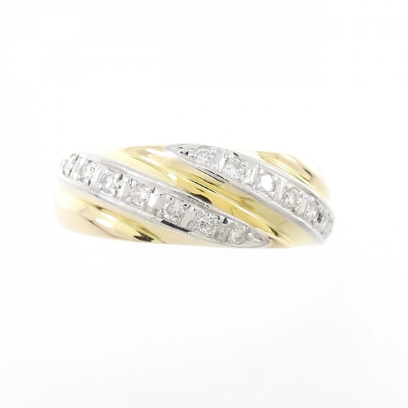 Nhẫn kim cương K18YG/PT850 0.17CT 673288