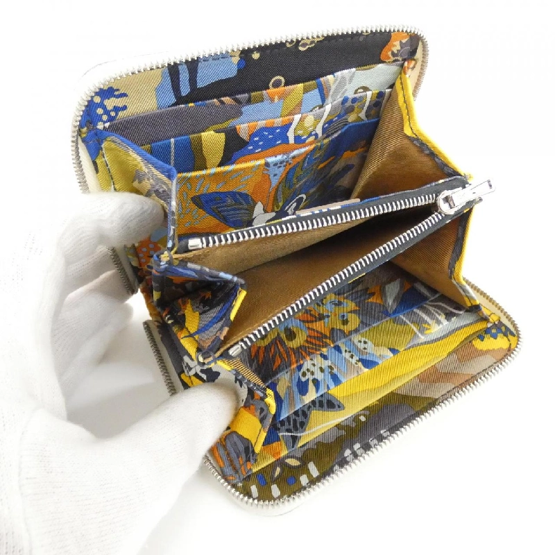 Ví Hermès EN LIBERTE bằng lụa compact 084266CK 621103