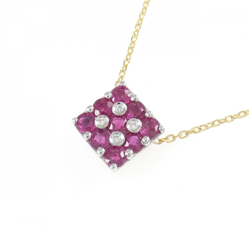 K18WG/K18YG Dây chuyền Ruby - Hàng hiệu Chính hãng 845789