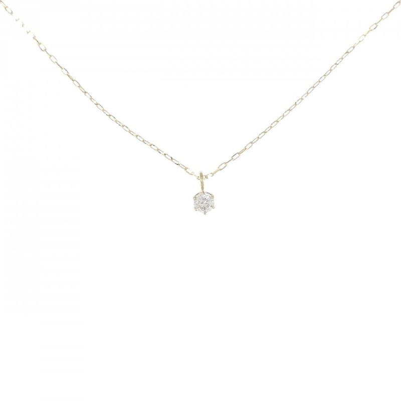 K18YG Solitaire Dây chuyền kim cương 0.05CT - Hàng hiệu Chính hãng 861113