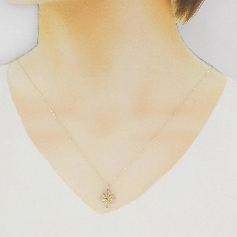 K18YG/K18WG Mặt dây chuyền đá màu - Hàng hiệu Authentic 857052