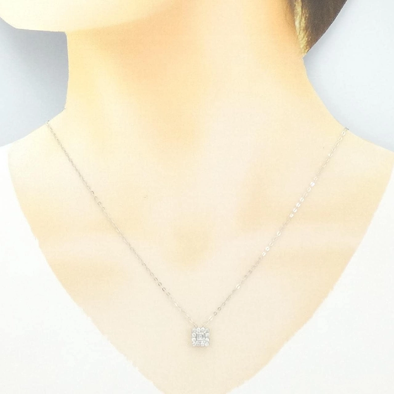 Dây chuyền kim cương 750WG 0.215CT - Hàng hiệu Chính hãng 863553