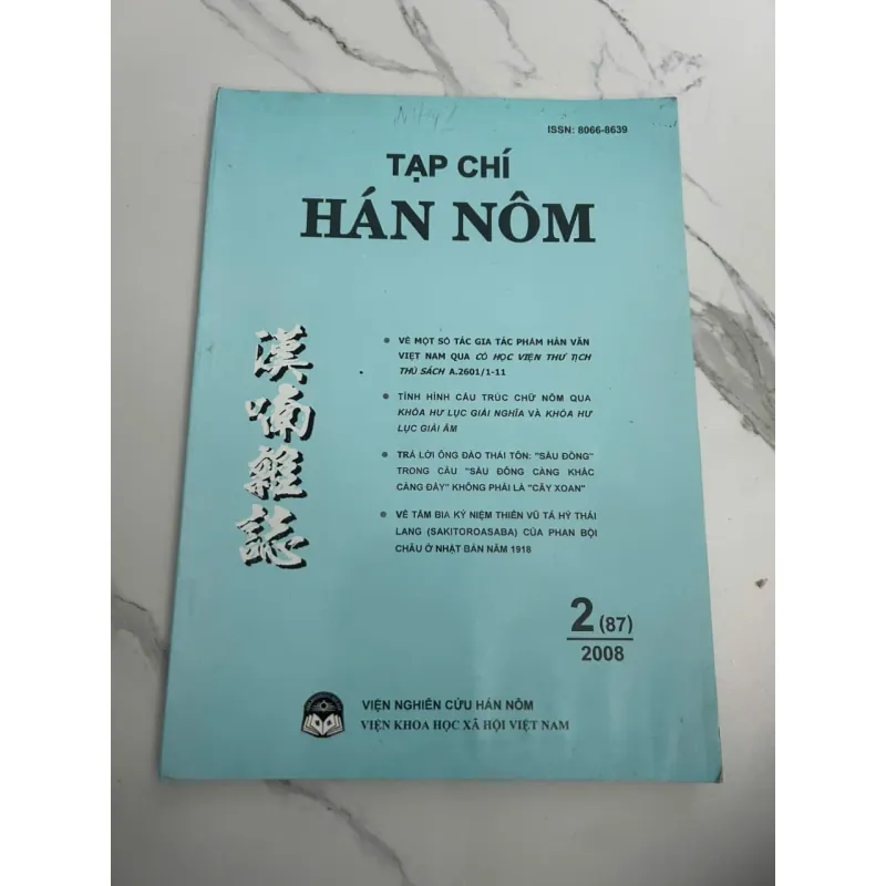 Tạp chí Hán Nôm - Số 2(87) năm 2008 700461