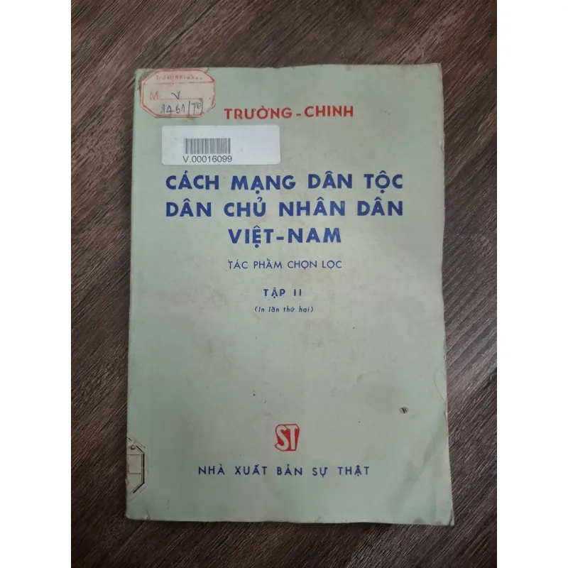 TRƯỜNG CHINH - CÁCH MẠNG DÂN TỘC DÂN CHỦ NHÂN DÂN VIỆT-NAM 726393