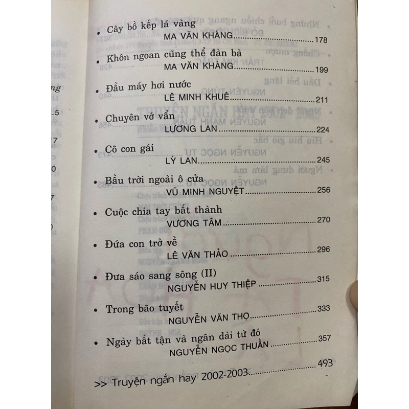 TRUYỆN NGẮN HAY 2002-2003  509509