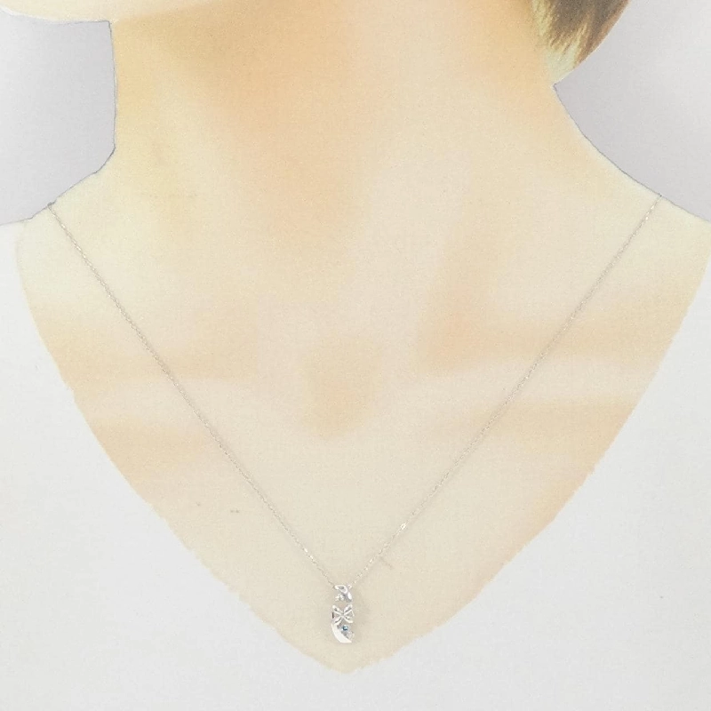 K18WG Dây chuyền kim cương 0.06CT - Hàng hiệu Chính hãng 857867