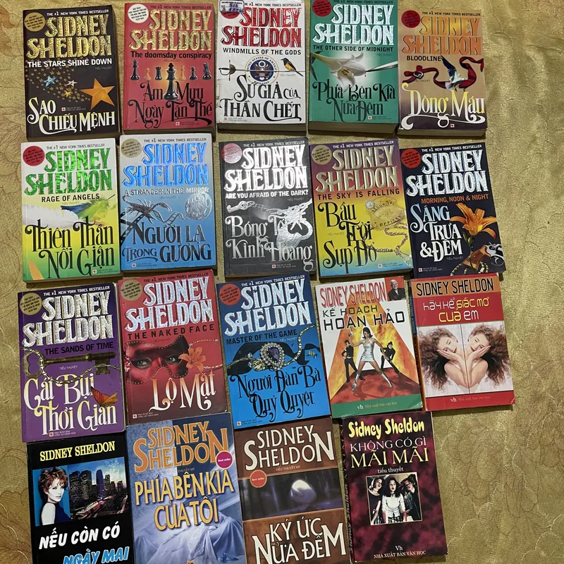 TRỌN BỘ SIDNEY SHELDON 18 TÁC PHẨM + HỒI KÝ & tặng thêm cuốn DÒNG MÁU 733881