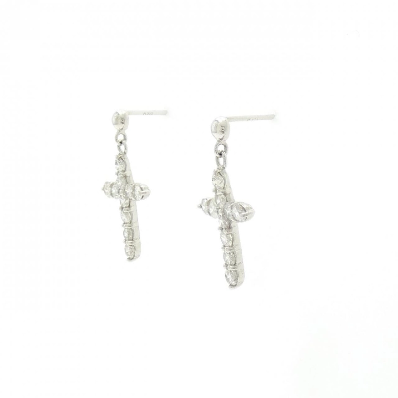 Bông tai kim cương PT900 hình chữ thập 1.0CT - Hàng hiệu Chính hãng 867047