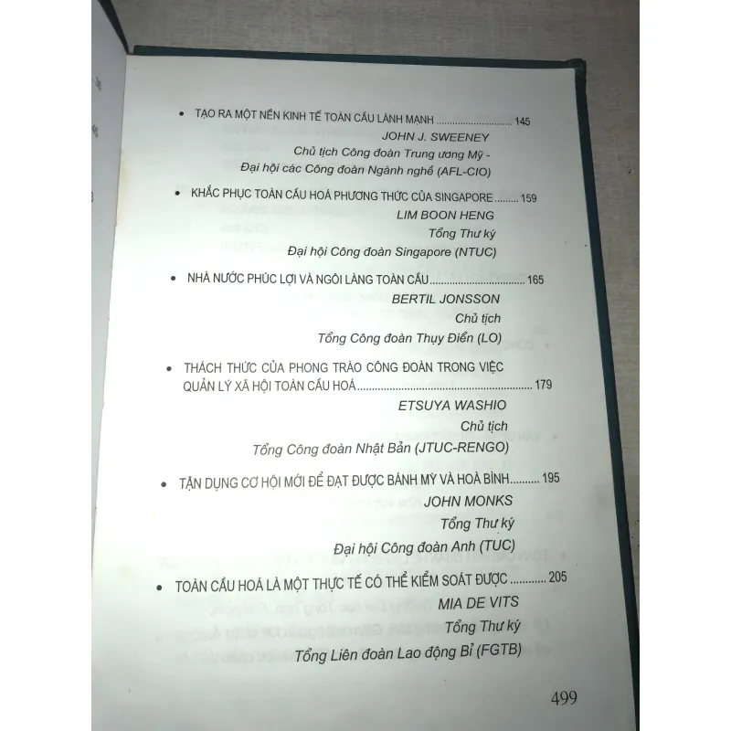 Toàn cầu hoá và phong trào công đoàn quốc tế  778543