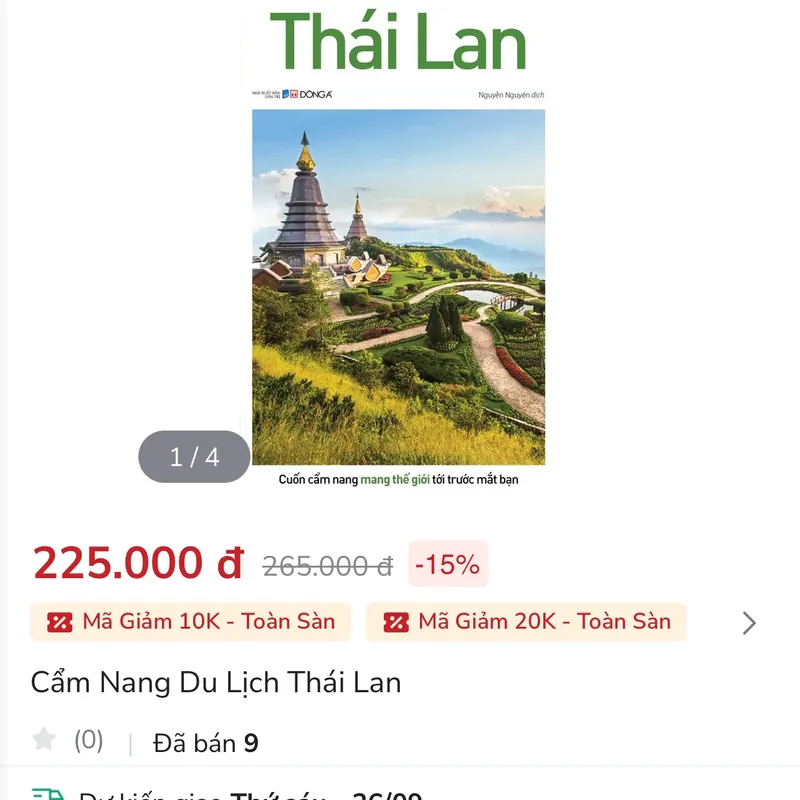 Sách Cẩm nang du lịch Thái Lan bản mới - sách như mới 564545