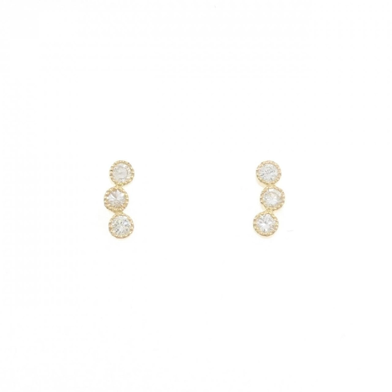 K18YG Bông tai kim cương 0.20CT - Hàng hiệu Chính hãng 873245