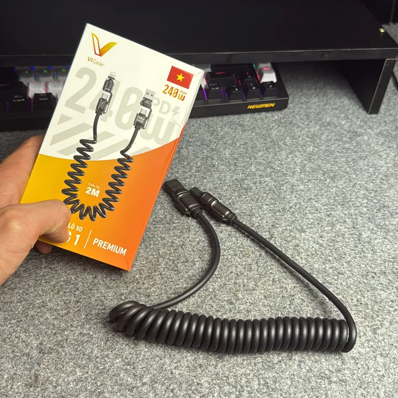 Cáp sạc mới 4in1 dây to  740382