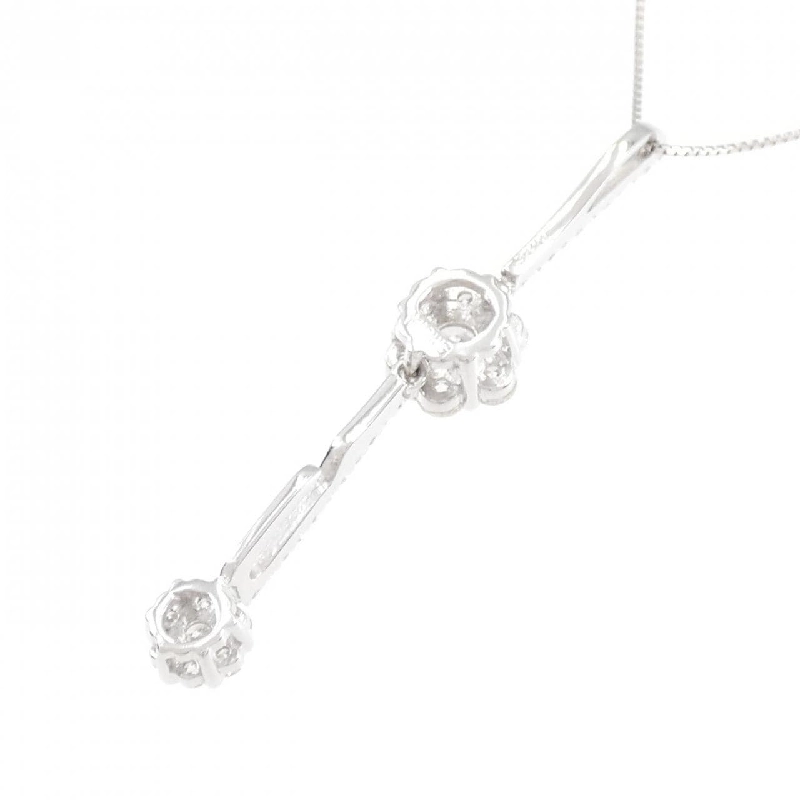 K18WG 2WAY Hoa Hồng Kim Cương Dây Chuyền 0.75CT - Hàng hiệu Chính hãng 863099