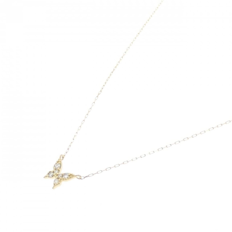 Dây chuyền kim cương bướm K18YG 0.05CT - Hàng hiệu chính hãng 867006