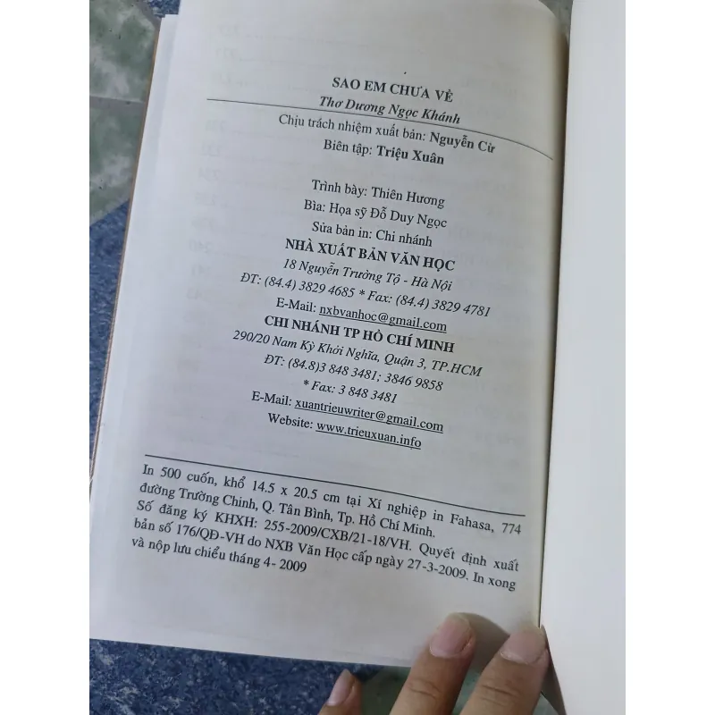 Sao em chưa về thơ - Dương Ngọc Khánh 781946