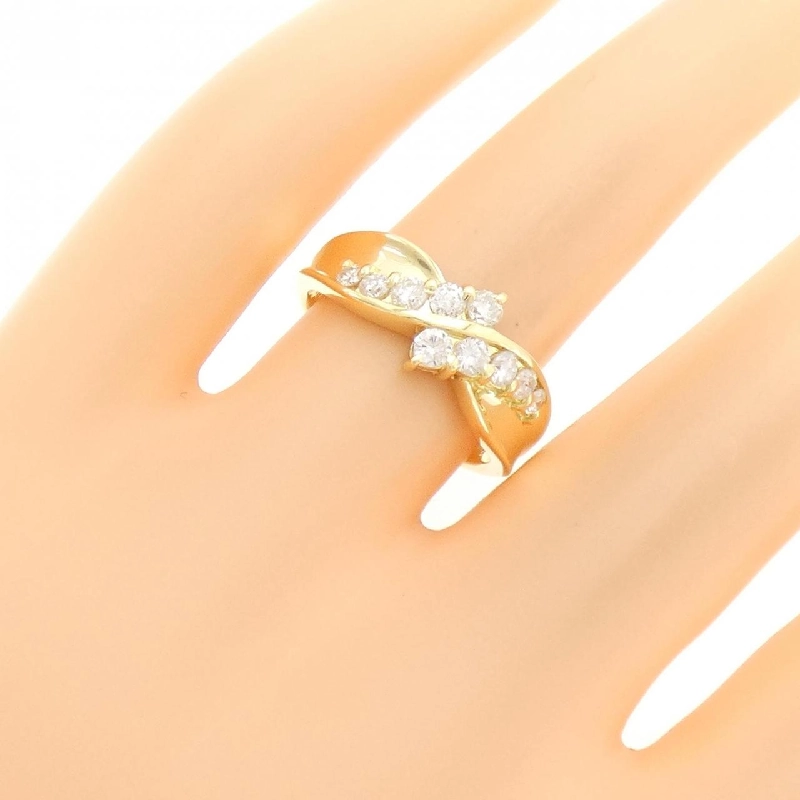 Nhẫn kim cương K18YG 0.52CT 669649