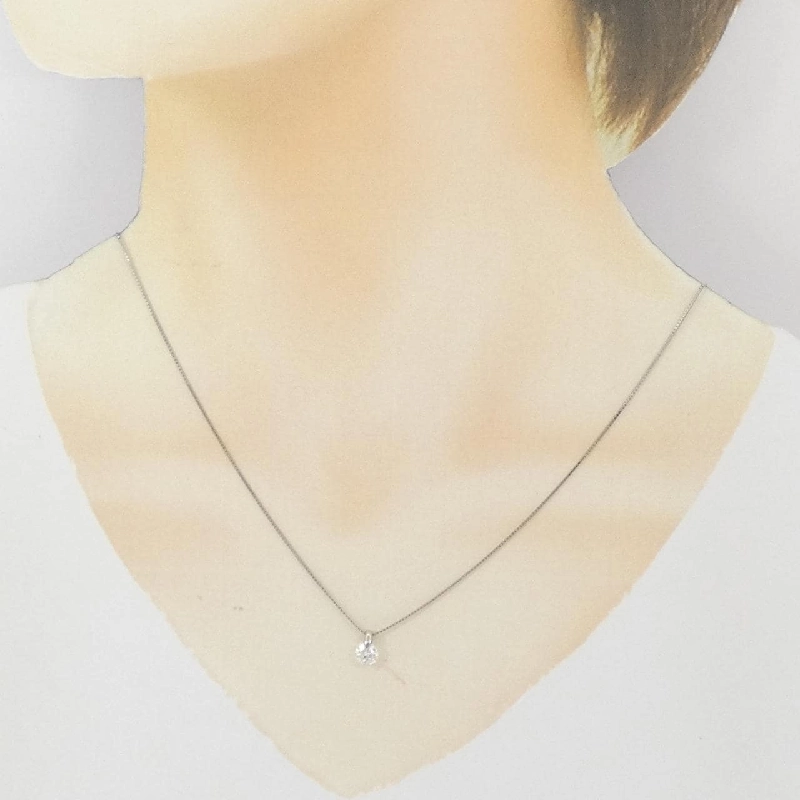 Dây chuyền kim cương PT900/PT850 0.500CT G SI2 EXT - Hàng hiệu Chính hãng 875458