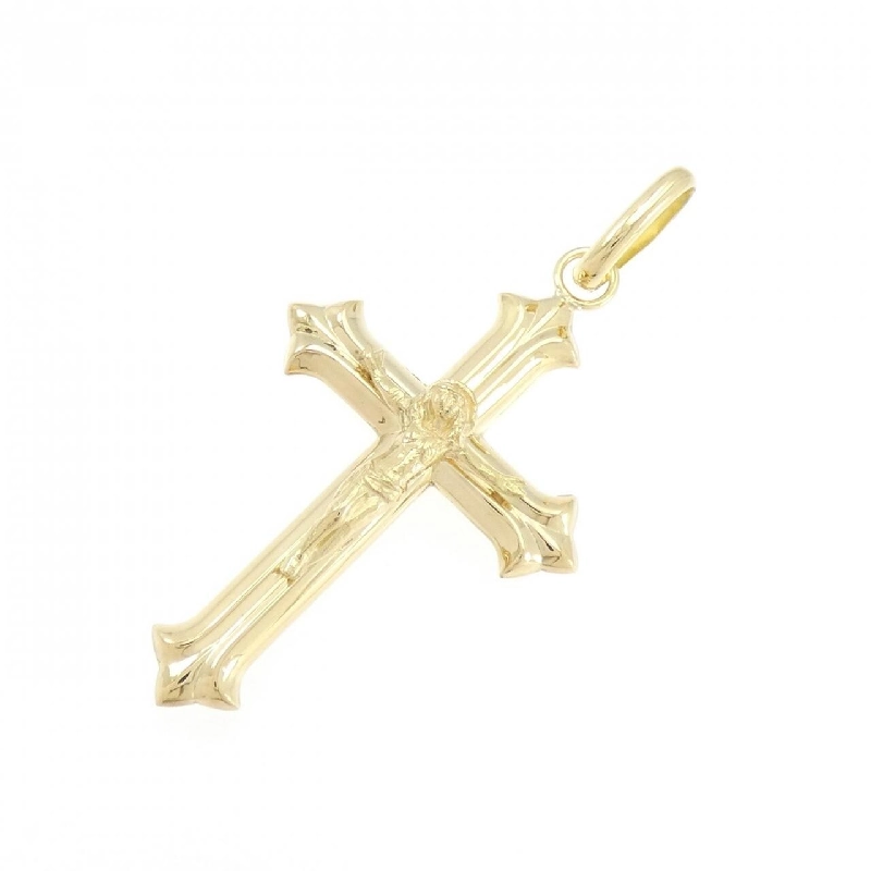 K18YG Mặt dây chuyền hình chữ thập - Hàng hiệu Chính hãng 865943