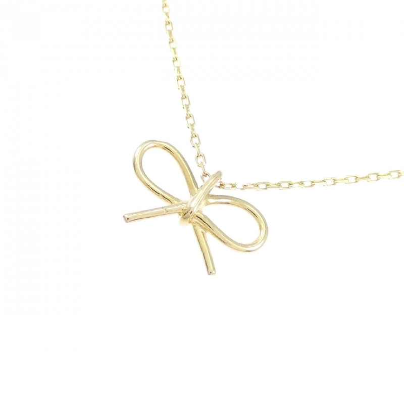 K18YG Dây chuyền nơ - Hàng hiệu Authentic 857174