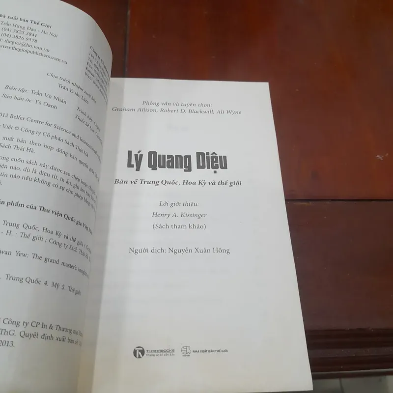 LÝ QUANG DIỆU bàn về Trung Quốc, Hoa Kỳ và thế giới 605433