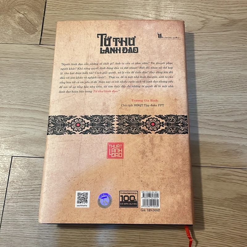Tứ thư lãnh đạo - Thuật lãnh đạo (bìa cứng) - Hoà Nhân 496632