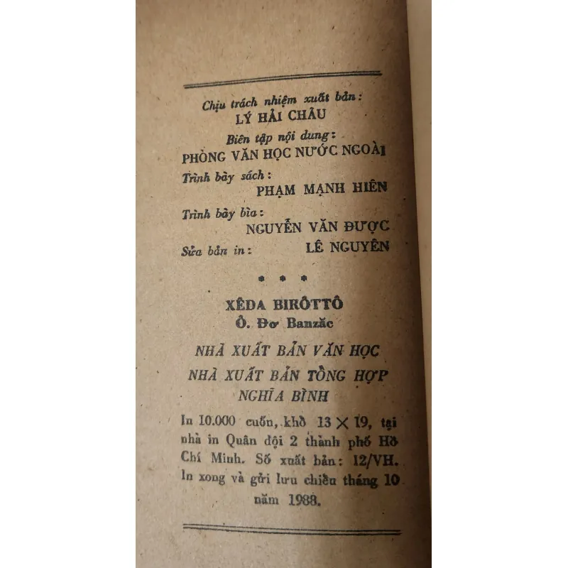 CÉSAR BIROTTEAU - Tác phẩm của H. De Balzac 758217