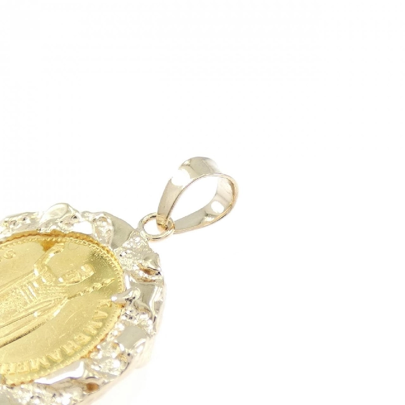 Mặt dây chuyền đồng xu 14KYG (khung) - Hàng hiệu Authentic 864508