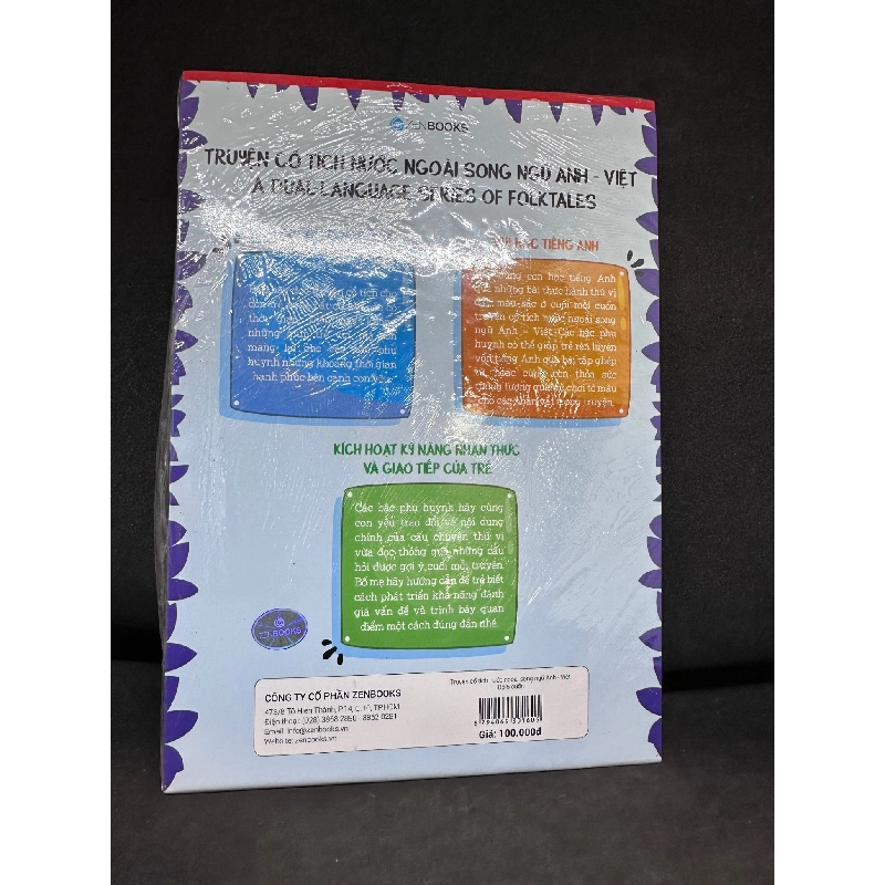Bộ 5 Cuốn Truyện Cổ Tích Nước Ngoài Song Ngữ Anh Việt, Mới 100% (Rách Seal) SBM2407 916199