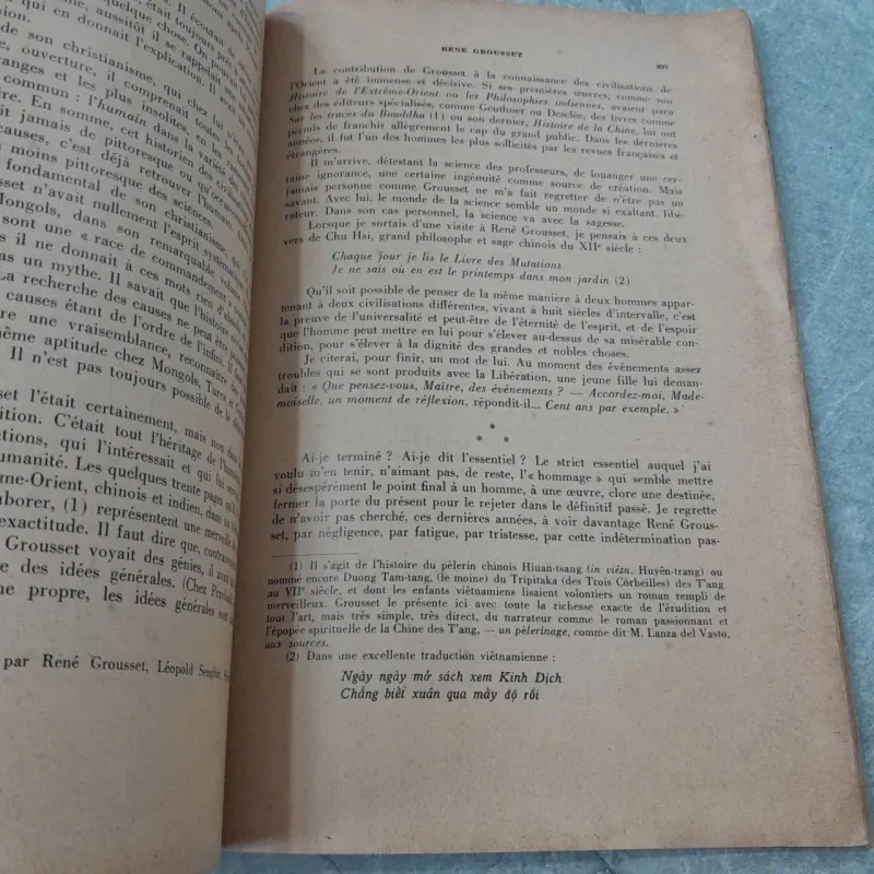 LA VIE ET L'ŒUVRE DE RENE GROUSSET 957685