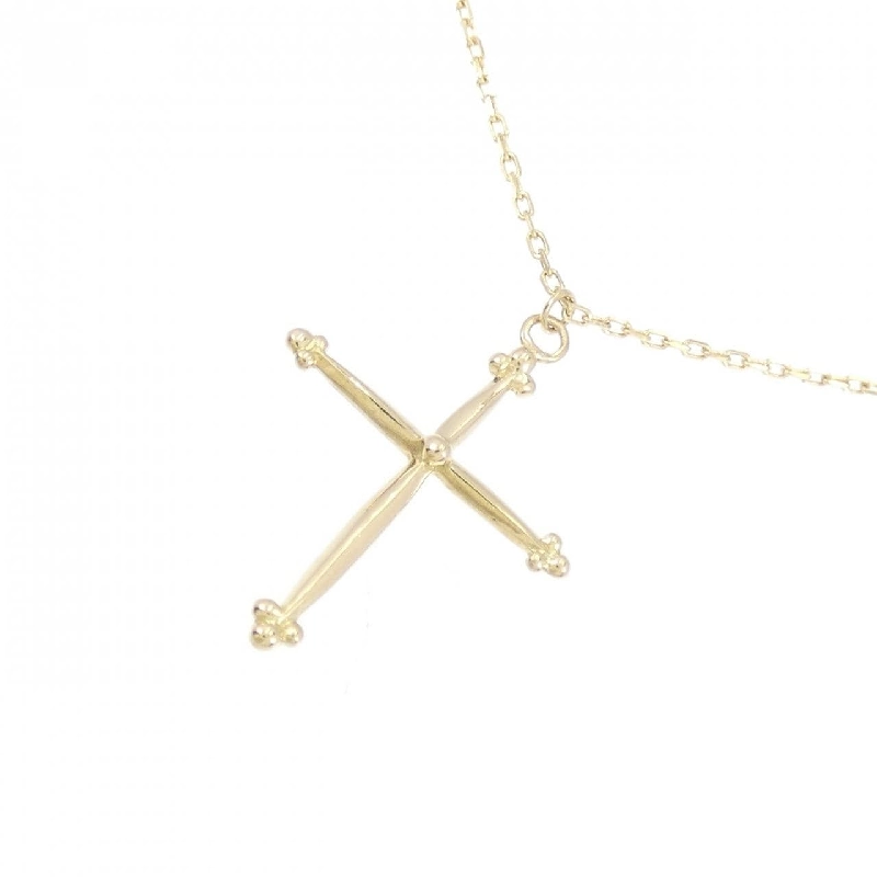 K18YG Dây chuyền hình chữ thập - Hàng hiệu Authentic 863137