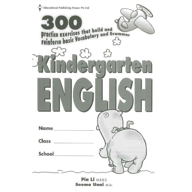 Sách Tiếng Anh - 300 Kindergarten -  Math, Science, English - bộ 3 cuốn đen trắng - mới 56833