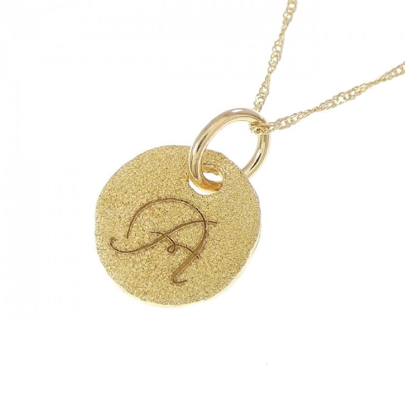 K18YG Chữ cái A Dây chuyền - Hàng hiệu Chính hãng 857098