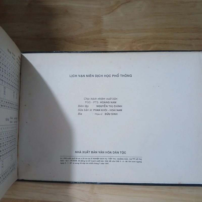 Lịch Vạn Niên Dịch Học Phổ Thông (Xb 1997) - Hồ Thị Lan dịch 507191