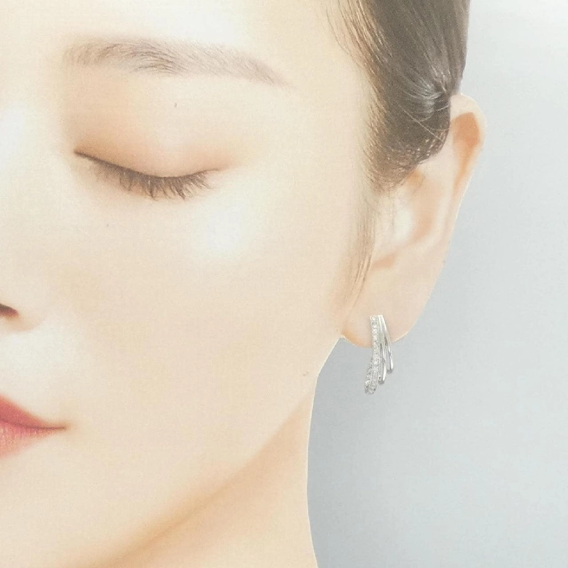 K18WG Bông tai kim cương 0.4CT - Hàng hiệu Chính hãng 868842