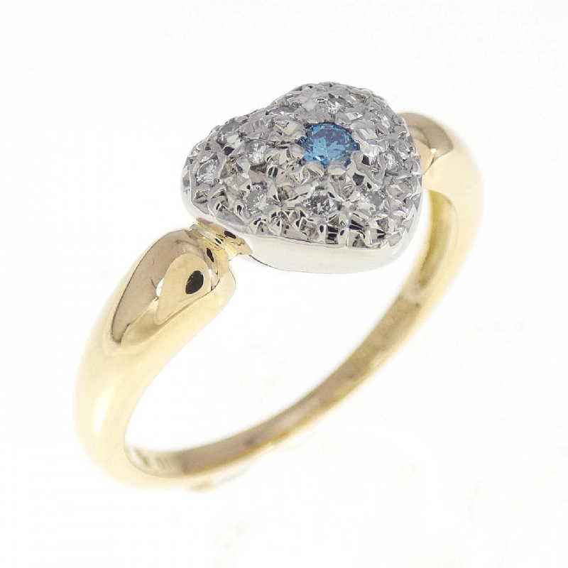 Nhẫn kim cương hình trái tim 750YG/PT900 0.10CT - Hàng hiệu Chính hãng 856337