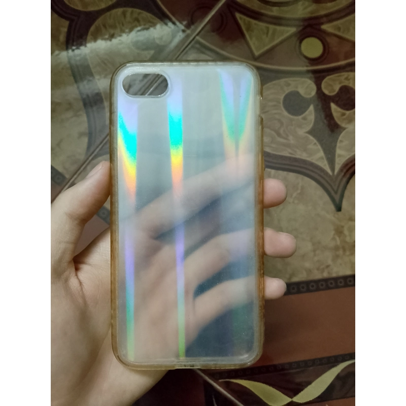 Ốp nhựa cứng iPhone 6 trong suốt pha 7 sắc cầu vồng 493772