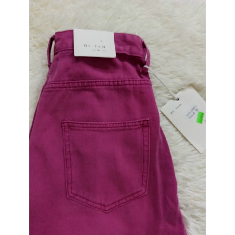 Quần short jean cạp cao lưng chun 11041