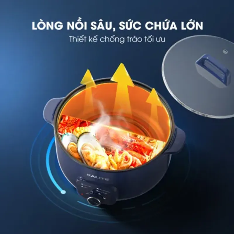 Nồi lẩu điện đa năng KALITE KL568 dung tích 6L cao cấp mới 100% 573248